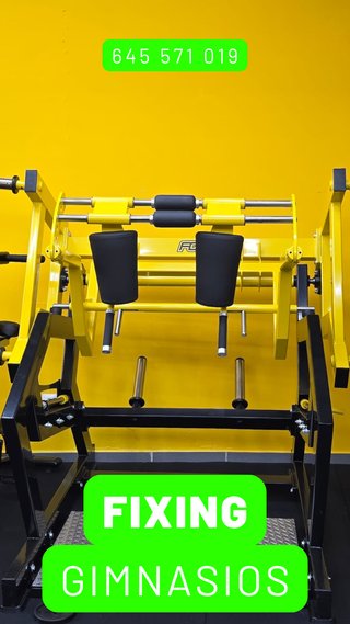 Máquinas y recambios para gimnasio