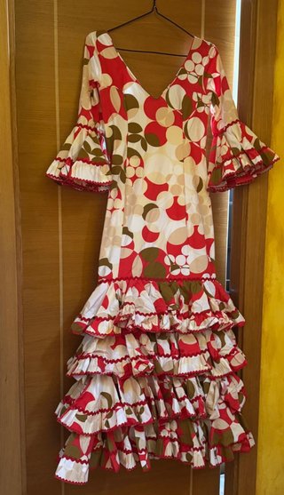 Vestido Flamenco Volantes Estampado