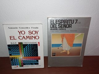 EGB AÑOS 90 . LOTE 2 LIBROS RELIGIÓN