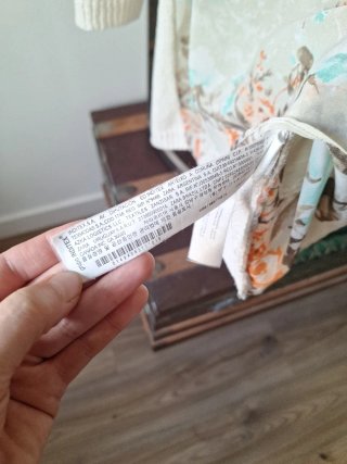 Jersey Zara floral manga larga