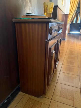 Mueble Zapatero Madera y Cristal