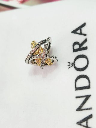 Charm Estrella Cruzada Brillante Pandora