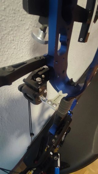 Arco composto sinistro blu
