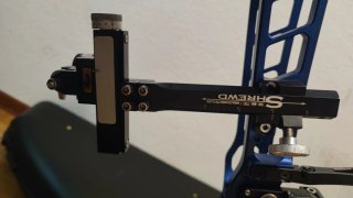 Arco composto sinistro blu