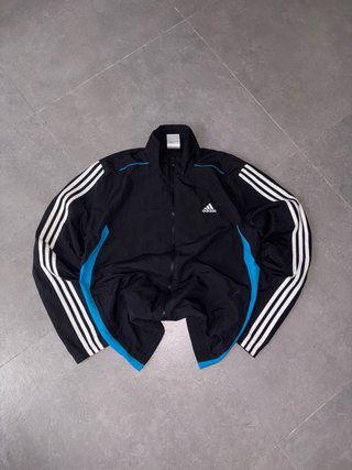 Chaqueta Adidas Talla L Negra y Azul