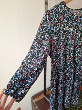 Vestido Leffties floral manga larga