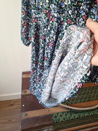 Vestido Leffties floral manga larga