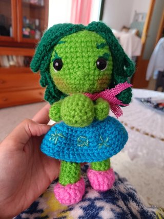 Muñecas de crochet hechas a mano