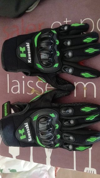 Guantes Moto Verano Kawasaki Talla L