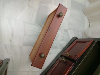 Mueble TV madera y cristal