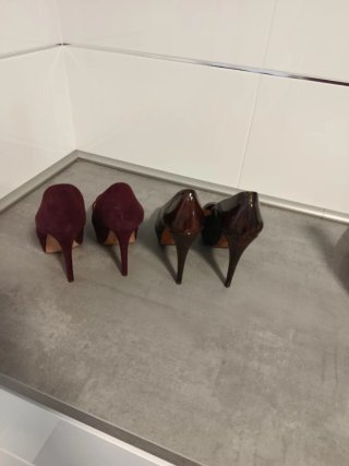 2 Pares Zapatos Tacón Zara Talla 40
