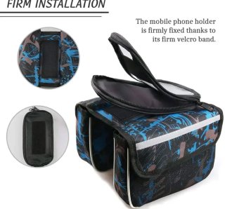 Bolsa para bicicleta con pantalla táctil