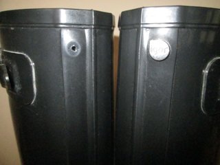 BOTAS DE AGUA ALTAS NEGRO BRILLANTE No 39 IGOR