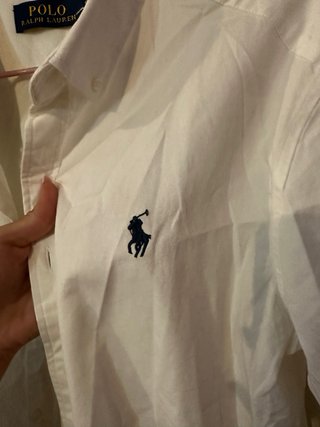 Camisa Polo Ralph Lauren Blanca Talla S