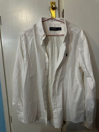 Camisa Polo Ralph Lauren Blanca Talla S