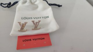 Orecchini Louis Vuitton Logo Diamante