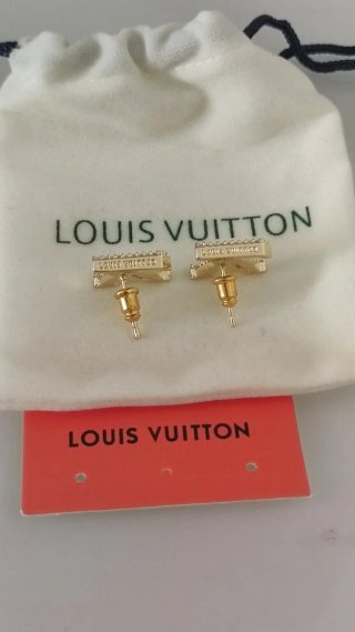 Orecchini Louis Vuitton Logo Diamante
