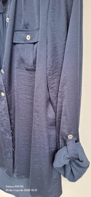Camisa Dunnes azul talla  42/14