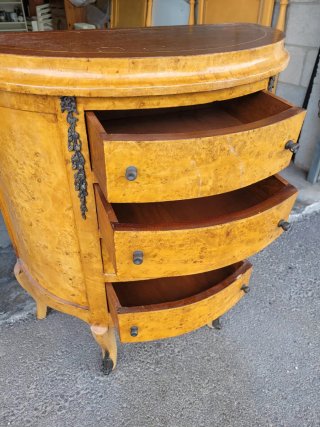 Cómoda vintage madera y metal
