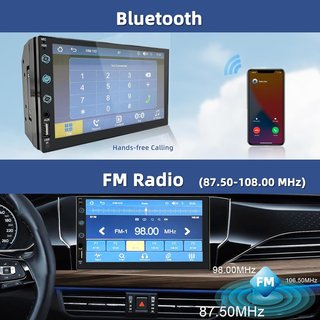NUEVO Radio 2 DIN CarPlay Android Auto 7"