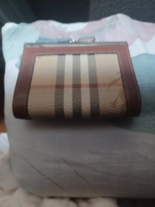 Monedero Burberrys Cuadros Marrón Beige