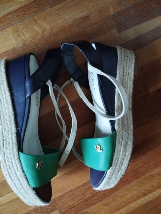 Sandalias Ralph Lauren Azul y Verde