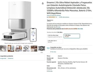 Dreame L10s Ultra Robot Aspirador y Fregasuelos