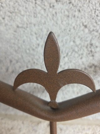 Cabecero forja cama 90cm marrón