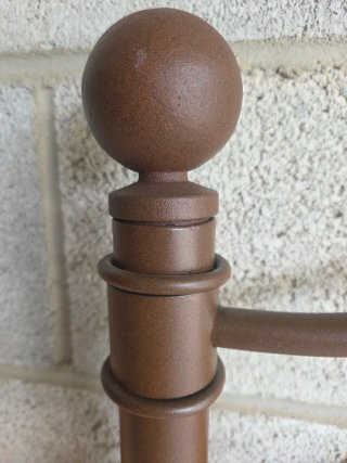 Cabecero forja cama 90cm marrón