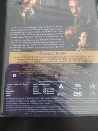 Shakespeare in Love DVD