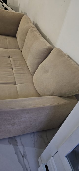 Sofá Cama Beige y Negro