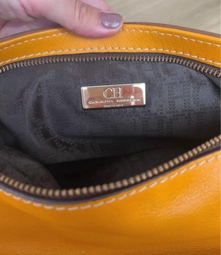Bolso Carolina Herrera Marrón y Verde