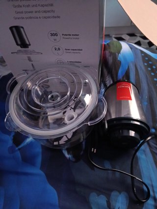 Picadora eléctrica Lacor cristal 300W