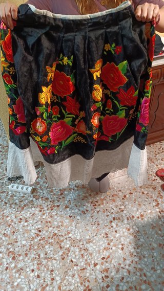 Vestido Tehuana Bordado Oaxaca Talla Única