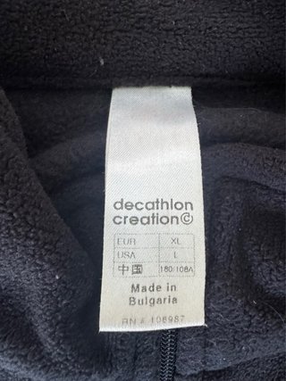 Quechua Men’s Fleece Pullover XL Black Warm Winter