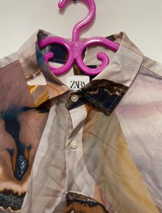 Camisa Zara Estampada Talla M