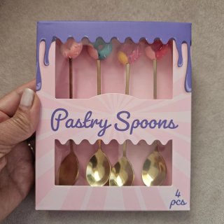 Set 8pz Cucharitas y Tenedores Postre Kawaii