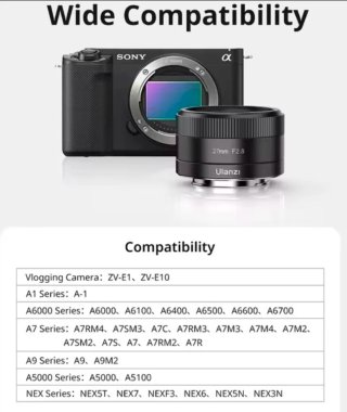 Objetivo Ulanzi 27mm F2.8 para Sony E