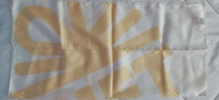 Pañuelo mujer blanco y amarillo