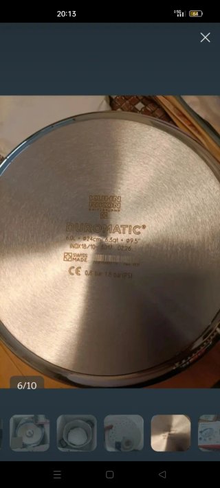 NUEVA A ESTRENAR,Olla Duromatic Kuhn Rikon,6 Litro