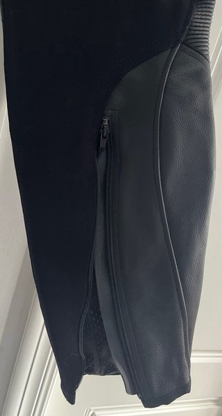 Pantalón cuero moto Dainese mujer T46 negro