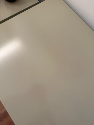 Mesa auxiliar moderna beige y madera