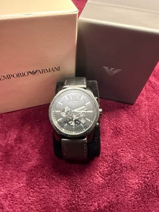 Reloj Emporio Armani Negro y Plateado