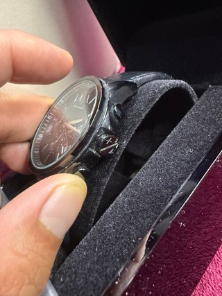Reloj Emporio Armani Negro y Plateado