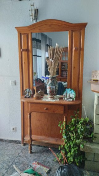 Conjunto de comedor de madera
