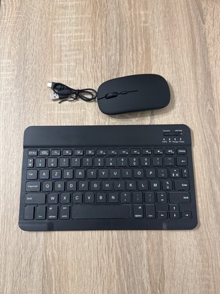 Teclado y Ratón Inalámbrico Negro