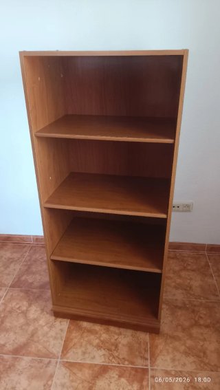 Estantería Roble doble con 4 Cajones