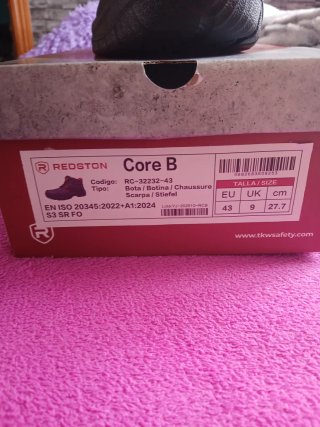 Botas de trabajo REDST negras y rojas