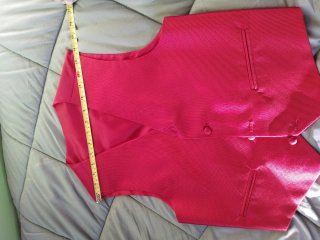Chaleco de ceremonia rosa/rojo