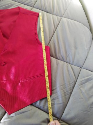 Chaleco de ceremonia rosa/rojo